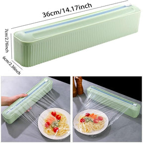 Dispensador 3 en 1: Papel Film, Aluminio y Mantequilla