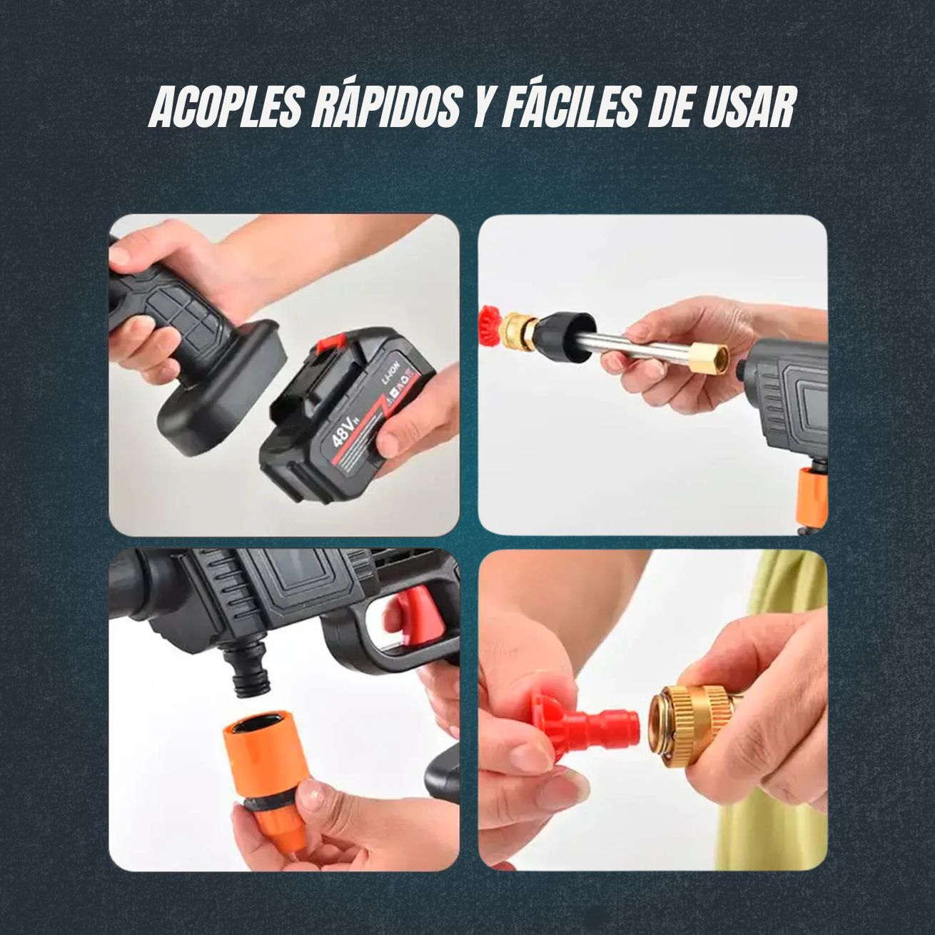Hidrolavadora Portátil  + Aspiradora GRATIS!