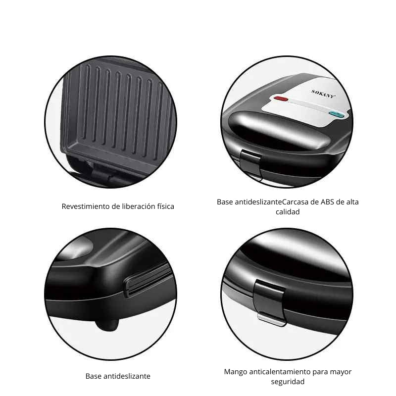 Sanduchera multifuncional 7 en 1 - Sokany